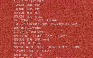文化常识生院（文化常识汇编）