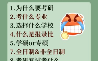 考研小白常识 - 考研新手必备入门56问