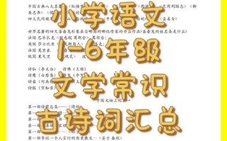 诗词常识问题 - 诗词常识题目和答案