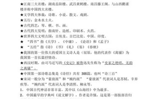 文学常识小册（文学常识小册子图片）