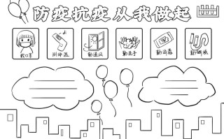 防疫常识的画，防疫知识插画