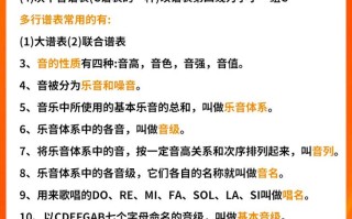 音乐常识内容（必知音乐常识）