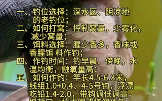 河里捕鱼常识，河里捕鱼常识是什么
