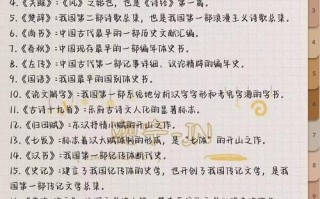 金带文学常识（经典文学常识大全）