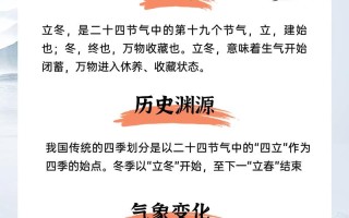 有关立冬的常识，立冬的相关知识