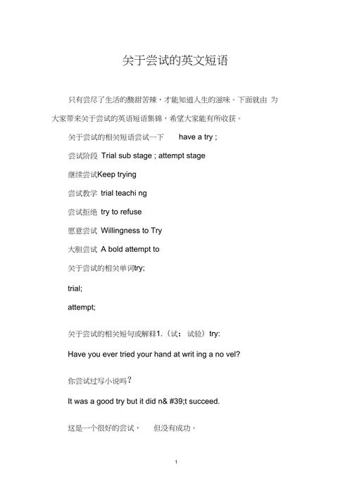 尝试英语常识,英语尝试怎么念-第2张图片-牛逼常识网 尝试英语常识,英语尝试怎么念-第2张图片-牛逼常识网