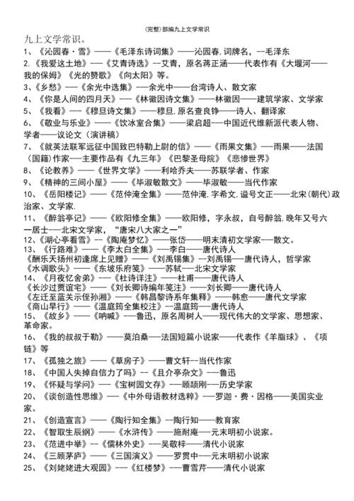 补的文学常识 - 文学常识短一点-第4张图片-牛逼常识网 补的文学常识 - 文学常识短一点-第4张图片-牛逼常识网