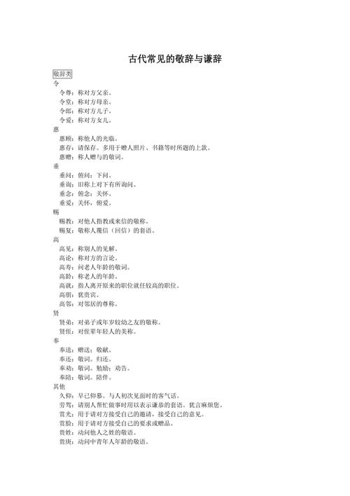 礼仪常识古代 - 古代礼仪用语大全-第4张图片-牛逼常识网 礼仪常识古代 - 古代礼仪用语大全-第4张图片-牛逼常识网