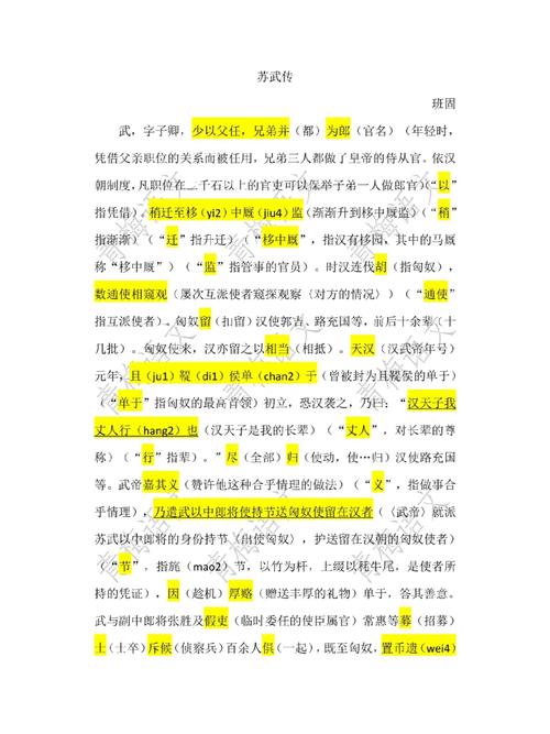 苏武文化常识,解读苏武文化思想（苏武文化常识,解读苏武的故事）
