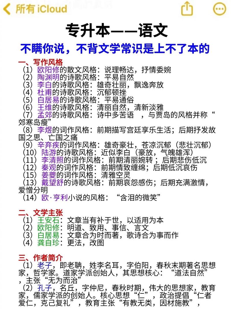 专升本语文常识资料(专升本语文基础知识点归纳)-第5张图片-牛逼常识网 专升本语文常识资料(专升本语文基础知识点归纳)-第5张图片-牛逼常识网