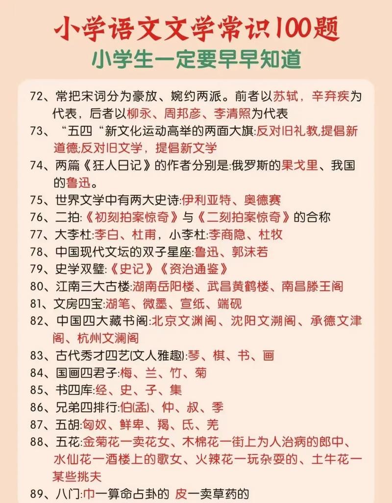 大计文学常识(文学常识及答案大全)-第2张图片-牛逼常识网 大计文学常识(文学常识及答案大全)-第2张图片-牛逼常识网