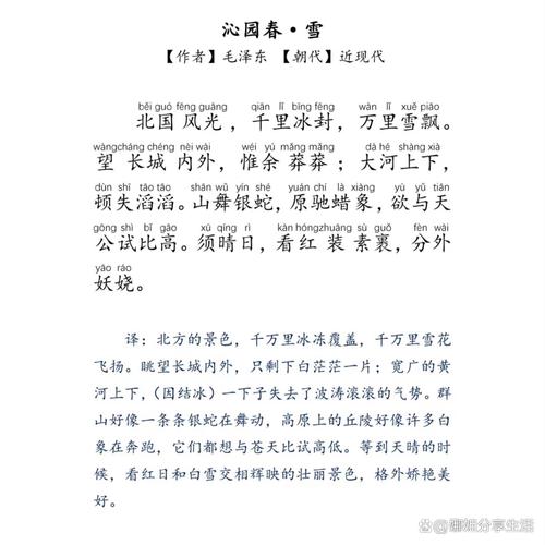 沁园春雪文学常识(沁园春雪文学常识答案)-第7张图片-牛逼常识网 沁园春雪文学常识(沁园春雪文学常识答案)-第7张图片-牛逼常识网