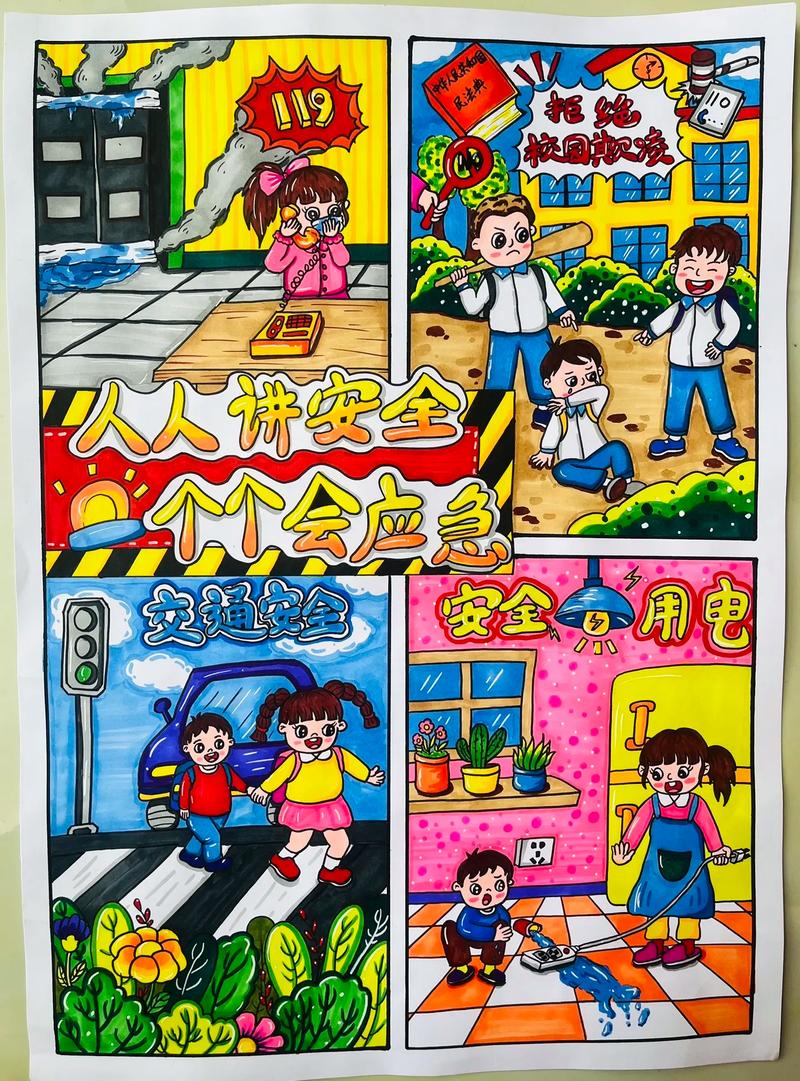 宣传安全常识绘画 - 宣传安全手抄报图片大全-第4张图片-牛逼常识网 宣传安全常识绘画 - 宣传安全手抄报图片大全-第4张图片-牛逼常识网
