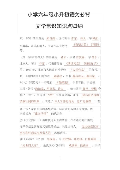 小升初文学常识汇总,小升初文学常识资料-第4张图片-牛逼常识网 小升初文学常识汇总,小升初文学常识资料-第4张图片-牛逼常识网