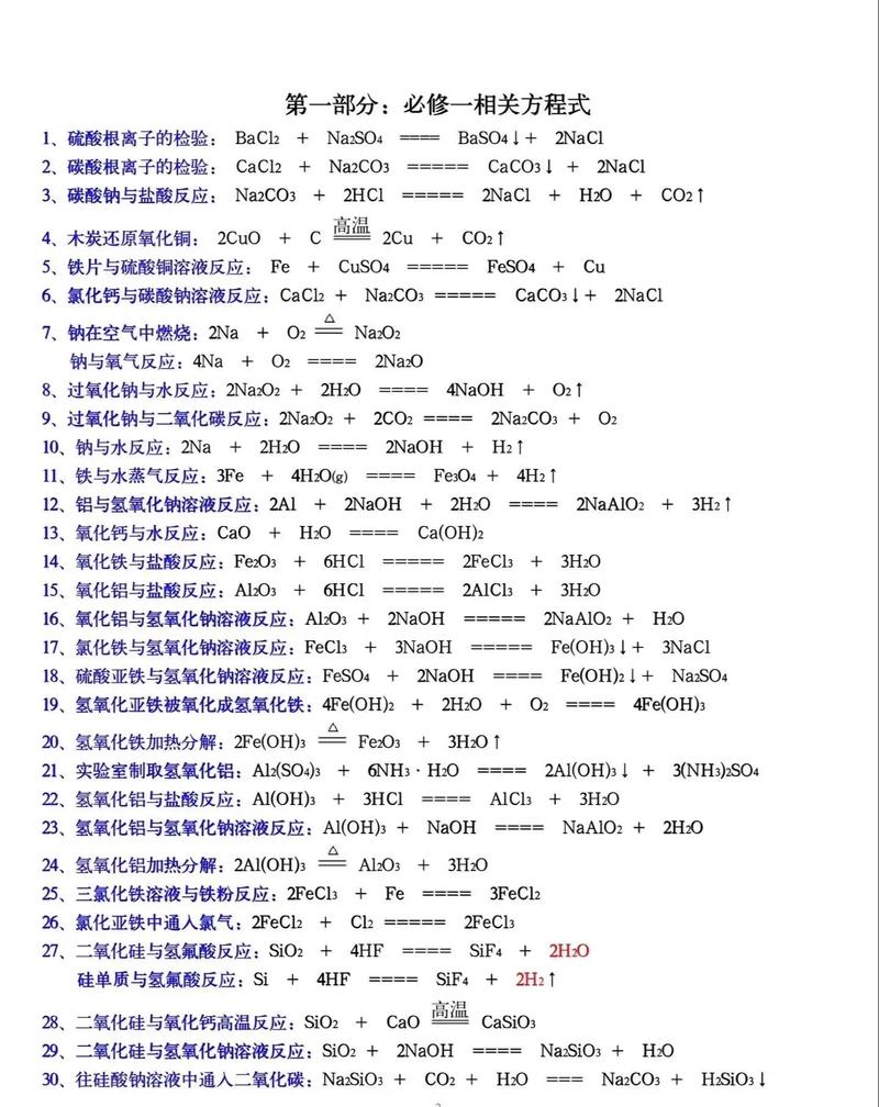 化学常识高一 - 高中化学知识点高一-第4张图片-牛逼常识网 化学常识高一 - 高中化学知识点高一-第4张图片-牛逼常识网