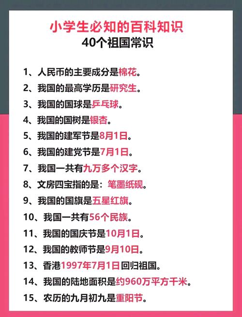 小学常识积累(小学必考常识)-第3张图片-牛逼常识网 小学常识积累(小学必考常识)-第3张图片-牛逼常识网