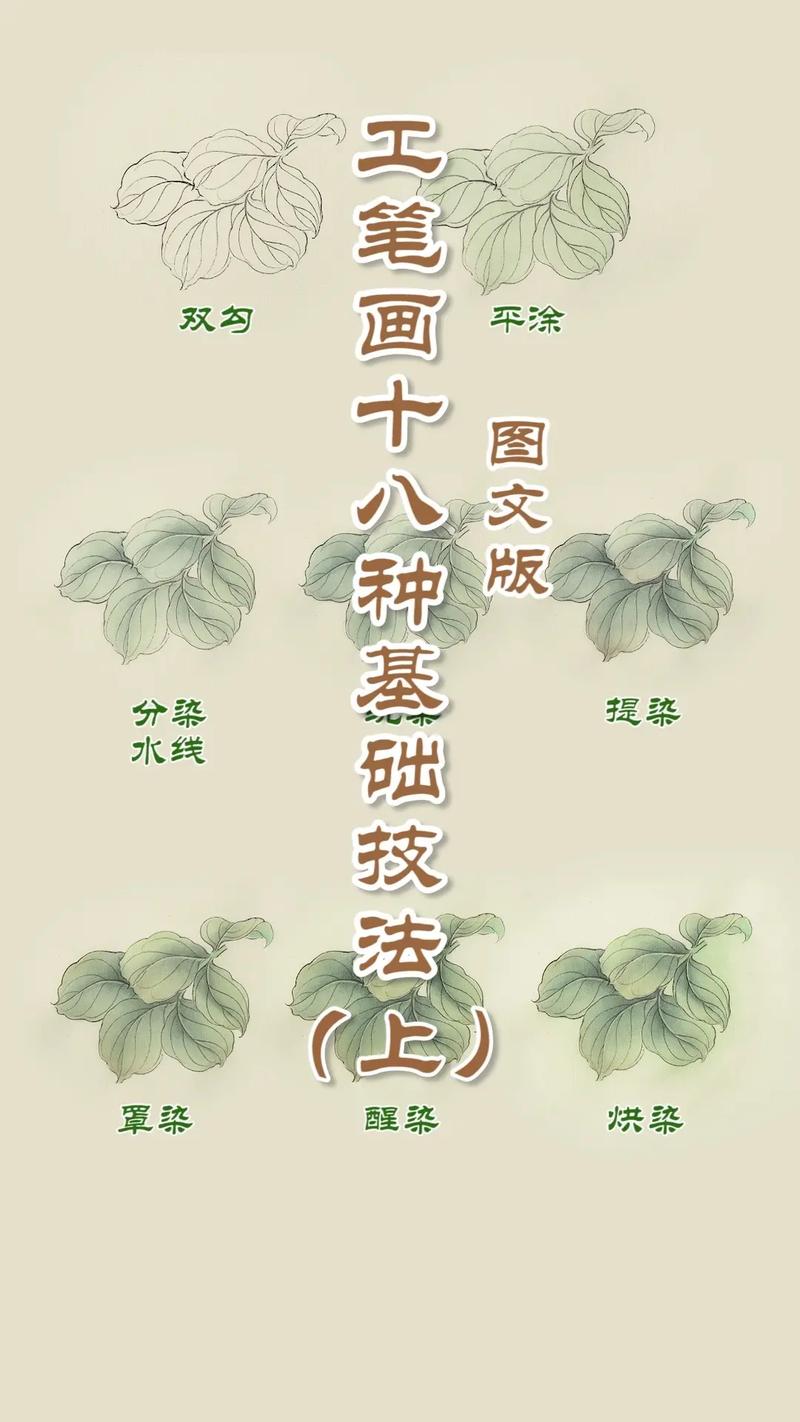 工笔画新手的入门基础常识 - 工笔画入门步骤视频-第6张图片-牛逼常识网 工笔画新手的入门基础常识 - 工笔画入门步骤视频-第6张图片-牛逼常识网