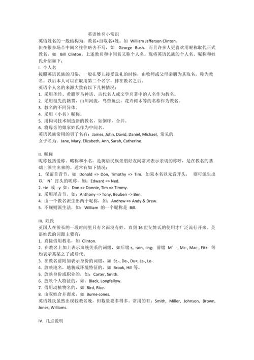 英语名字小常识,英语名字小常识怎么写-第7张图片-牛逼常识网 英语名字小常识,英语名字小常识怎么写-第7张图片-牛逼常识网